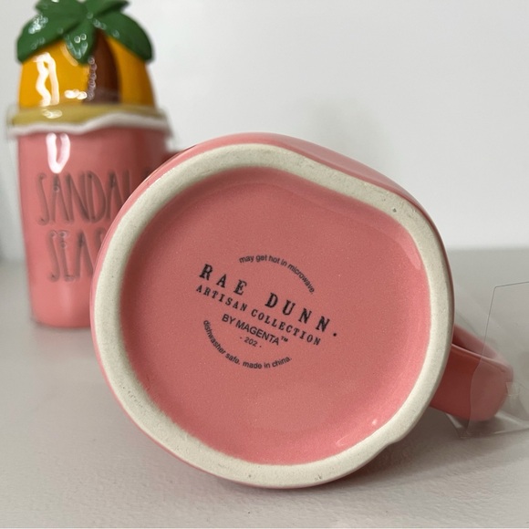 Rae Dunn Summer Sandals Season Mug with Palm Tree Lid Topper - Picture 6 of 6